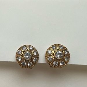 Gold radial earrings